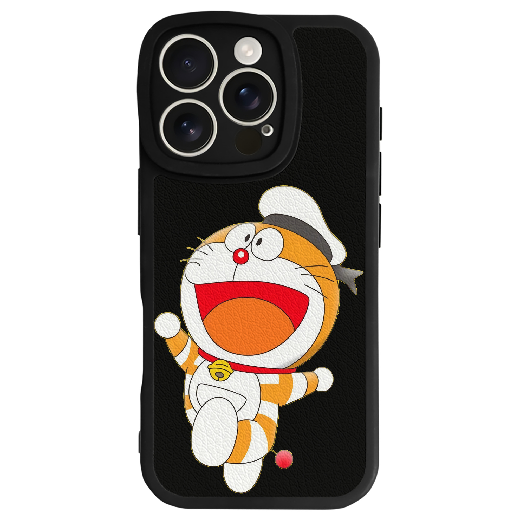 （画像用） ドラえもん Doraemon 【iPhone 16シリーズ対応】シリコンスマホケース（レザー調） 材質：シリコン